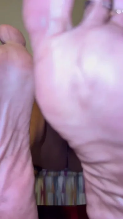 Mistresstoy198242 dominates you in kinky solo play with real feet fetish and femdom action