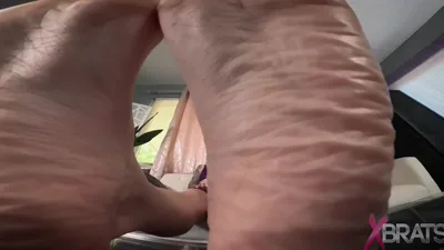 Amethyst Mars & Bratty Foot Girls dominate & humiliate last chance in HD