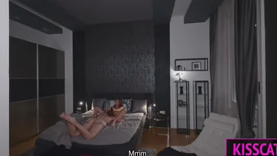 Behind the scenes: Lea De Santis gets a hot BJ from Kiss Cat in Part 1 of Kiss_cat's BTS Fun