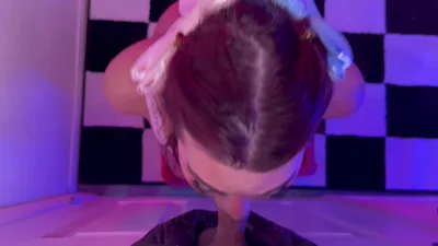 Justanicecock deepthroats Emma Rose's big ass & takes it from behind