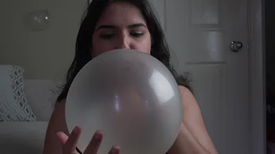 Mayapetite's Latex Balloons Blow in Blowjob Fest - Big Balloons Blowing in the Rain!