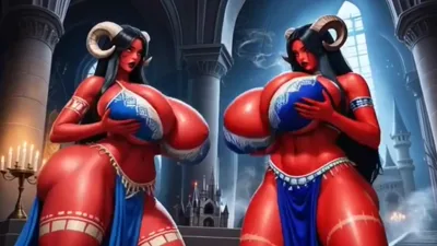 Watch as the beautiful demon queen dominates her minions in this hot fantasyzone animation