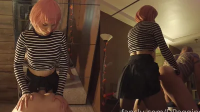 Femdom DPeggingD dominates you in front of your friends with a hot dpe