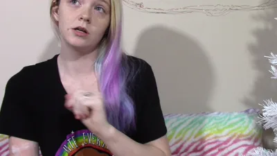 Nerdgibbler's dirty talking gets her down and dirty with a huge dong