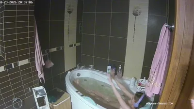 Ryry gets naked in a steamy shower & gets naughty with her tv