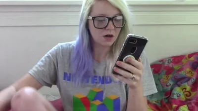 Nerdgibbler's uncut dick video with glasses on!