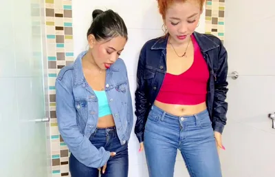 CFGIRLS Wet Show Jacket & JeansLeviss Zuleyka Get Wet & Messy