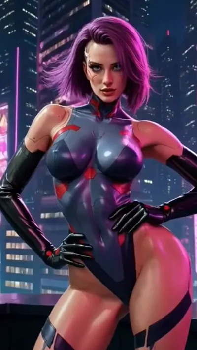 FantasyZone cyberpunk girls dance to Ai dancefloor hits