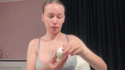 Mayaeyes indulges in her petite body's craving for eggs in this kinky Custom Mayaeyes Manyvids video