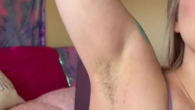 Kaiia Eve's 1st time with her hairy armpits & CEI fetish will make you worship her