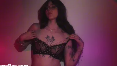 Lana Bee tries on new lingerie & tries out a hot new HD video
