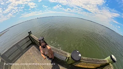 Watch Amwednesday dock leave behind and get naughty in nature