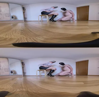 Mature Boot Fetish: VR Mature Cunt Gets Kinky and Rides a Boot in a Destructive Orgasm