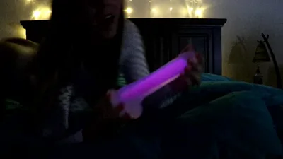 MandyBabyxxx gets naughty with Luvkis Glow Toy for Christmas