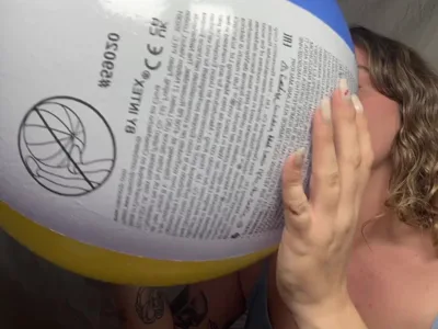 Bee Looner dominates with her feet and real kinky beach ball fetish in Exclusive Beach Ball Onlyfans Video Part 1