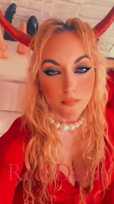 Exclusive footage of Aka Mistressred Devil's solo domination of Onlyfans - Real HD fetish video