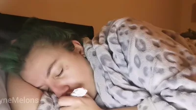 Jayne Melons needs a hug while she enjoys a kinky POV nose fetish