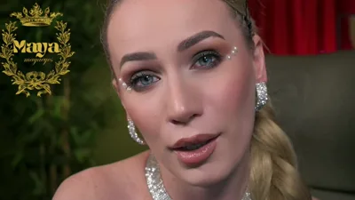 Mayaeyes Custom Eye Contacts and Seduction Game with Romantic Blonde