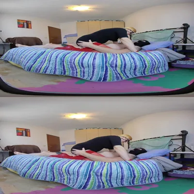 Mature Satin gloves tease & denies you to notouch your cumshot in VR