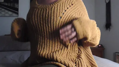 Watch Goddess Miss Jade humiliate and instruct you to jerk off to her Sweater loser