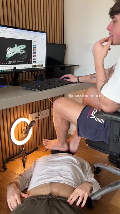 Exclusive footage of Prince Massi dominating & fetishizing his followers in Onlyfans video