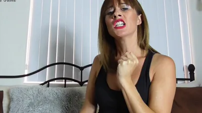 Goddess Miss Jade gets humiliated by jerk off loser in JOI video
