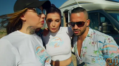 Lia Spicy's solo anal adventure with toys, creampies, and public sex in Swame Bus Episode 1
