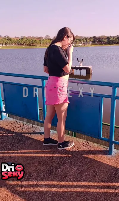 Watch Dri Sexy flaunt her curves in the square and get a lot of satisfaction