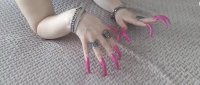 Lora Long nails Aka Loralongnails in exclusive video, featuring real fetish domination