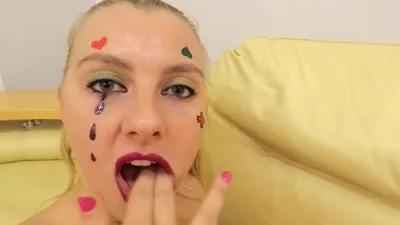 DeNata and Harley Quinn cosplay and take it deep in their assholes