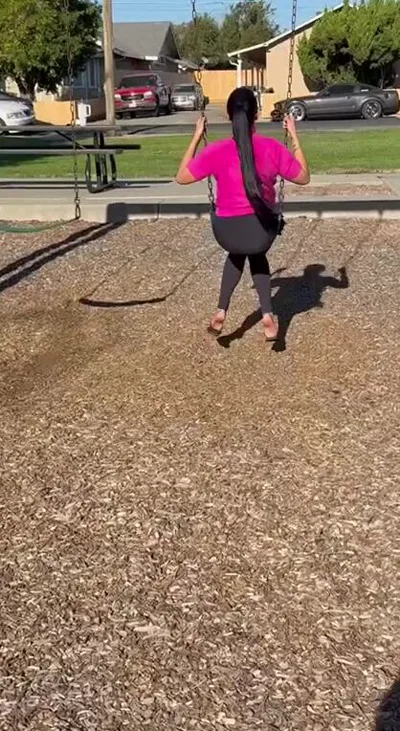 Watch Goddess Pussyfoot dominate & humiliate in a park swing, HD onlyfans video