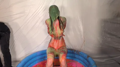 Katiecooper is humiliated and punished with a wet and messy Gunge punishment by many vids