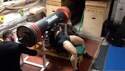 Anna K Powerlifter dominates in real life with her latex fetish and hardcore bench-press skills