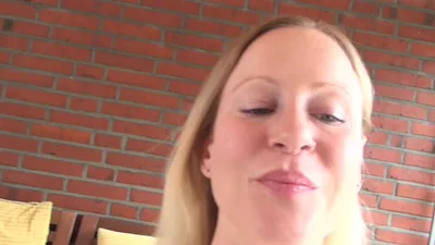 MaryBerry's POV blowjob: A blonde bombshell goes wild with manyvids