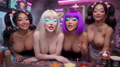 Aigenerated FantasyZone restaurant kebab video - lots of funny vids